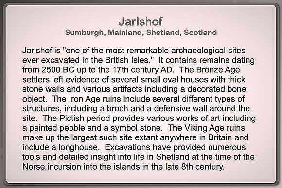 Jarlshof, Sumburgh, Mainland, Shetland