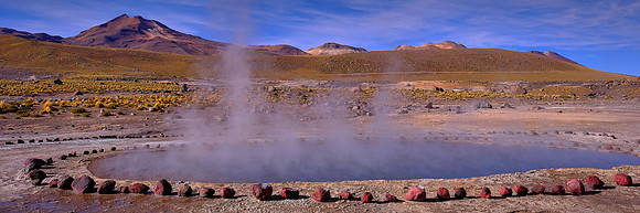 El Tatio Geyser Field, Andes Mountains, Chile (third largest in the world)
