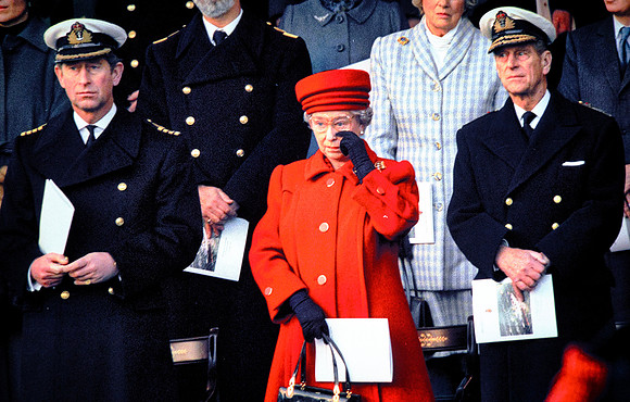 In December 1997, the Queen shed a tear when her boat was decommissioned.