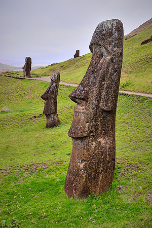 Moai, Easter Island, Chile