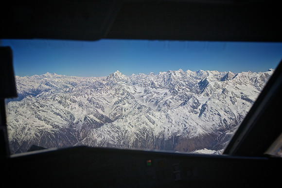 Overflight of Himalayan Mountain Range