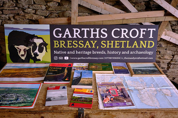 The crofter, Chris, is also the official Archaeologist for Shetland.