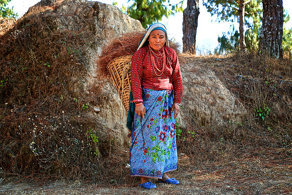 Nagarkot village in the shadow of the Himalayan Mountain range