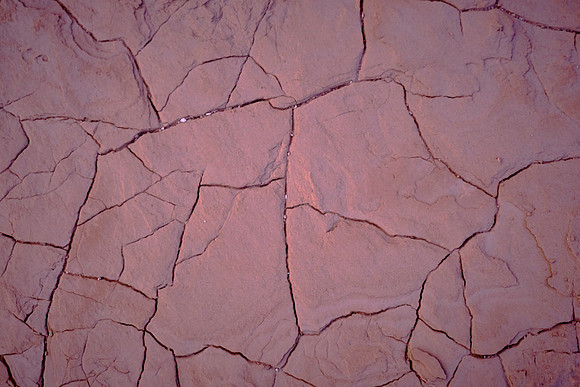 Temple of the Sun, UT.  The Entrada Sandstone mud cracks.