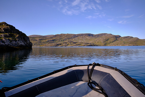 We navigated to the Nassuttooq Fjord  south of Ilulissat Icefjord.