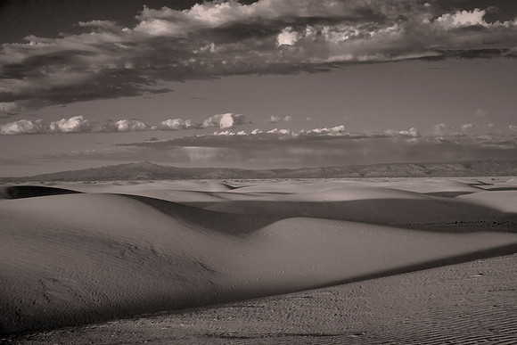 Sunset over White Sands National Monument, New Mexico