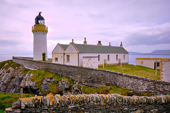 Bressay Lighthouse is one of four lighthouses built in Shetland between 1854 and 1858 by David Stevenson.
