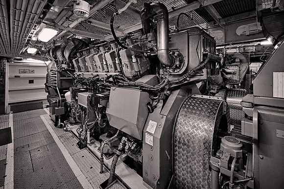 One of four of the ship's engines.