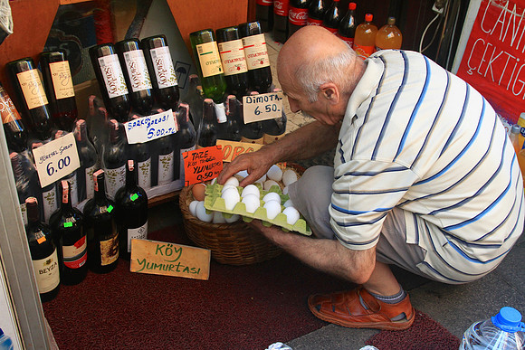Istiklal Ave fish market, Istanbul