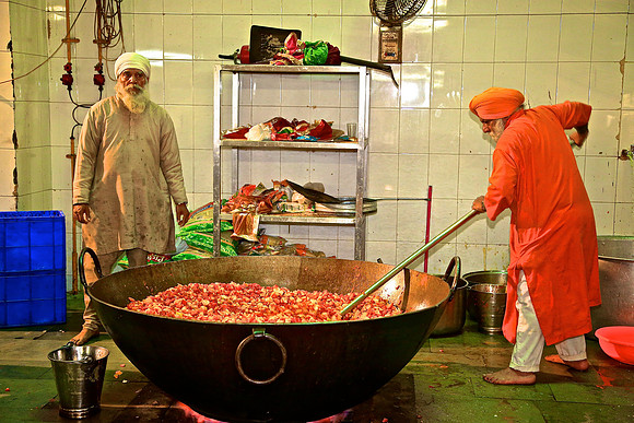 Gurudwara Bangla Sahib Sikh Temple - "Kitchen of the Sikh Temple" - built in 1783