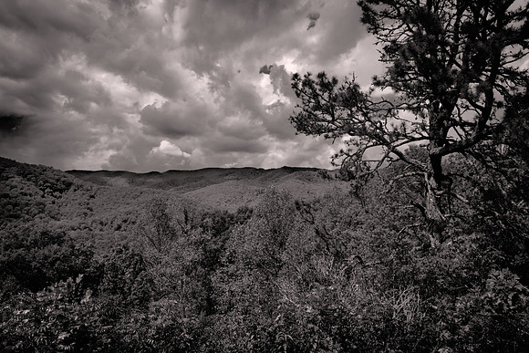 Great Smoky Mountain National Park from the Blue Ridge Parkway