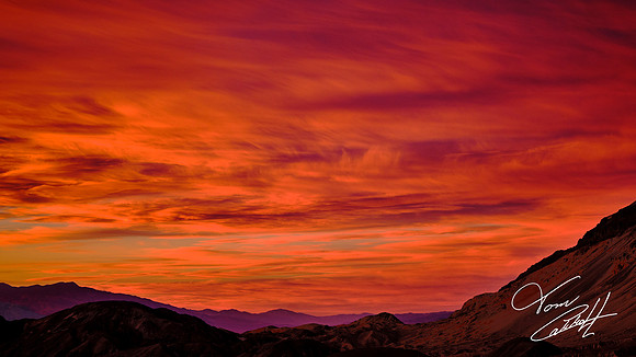 Artist's Drive at sunset, Death Valley NP, CA