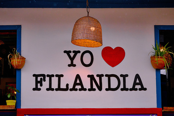 On the way back to the hotel, we visited the small picturesque town of Filandia.