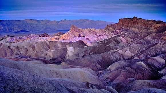 Sunrise, Zabriskie Point, Death Valley NP, CA