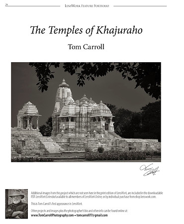 The Temples of Khajuraho, LensWork, No. 169, Sept 2024, pp 26-41.