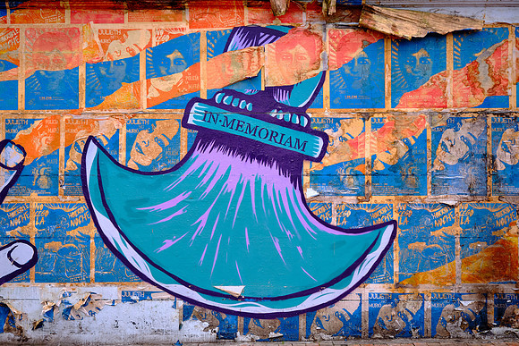 The government pays street artists to cover up less appealing graffiti.