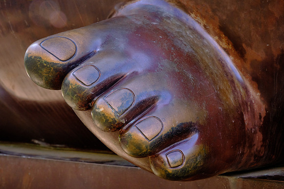 His paintings and sculptures are proportionally exaggerated, or "fat figures" as he once referred to them.