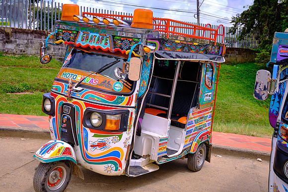 And we toured the town in colorfully painted tuk-tuks.