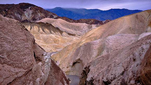 Sunset, Zabriskie Point, Death Valley NP, CA