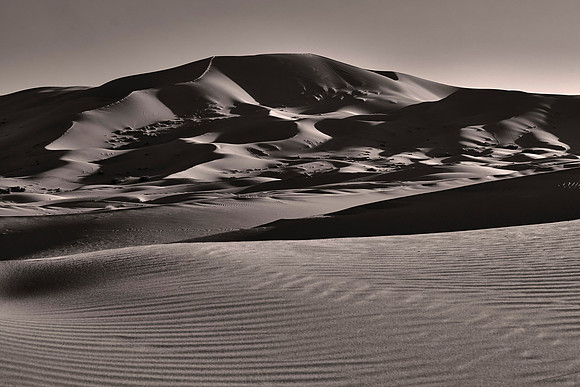 Sunset, Erg Chebbi Dunes, Merzouga, Sahara Desert, Morocco
