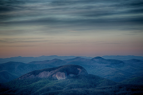 Sunrise: Pounding Mill Overlook, Blue Ridge Parkway, Brevard, NC