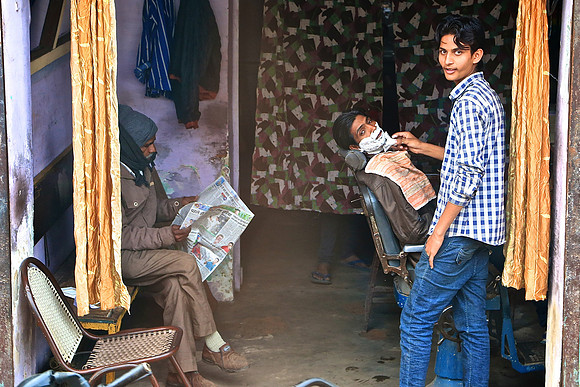 On the road to Agra, India