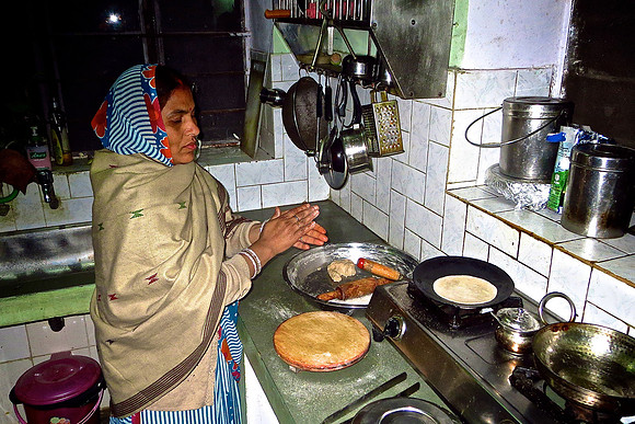 Home-hosted meal -- with Indian spices