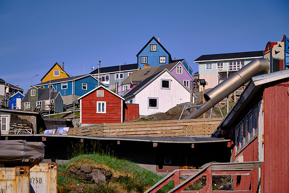 Uummannaq is located 367 miles north of the Arctic Circle on Uummannaq Island.