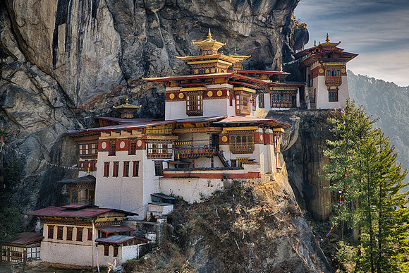 Taktzang Monastery - "Tiger's Nest" - built in 1692 at 10,000 feet