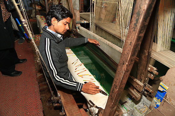 Silk weaving, Varanasi, India