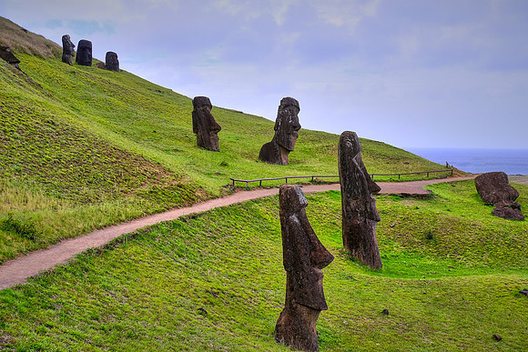 Moai, Easter Island, Chile