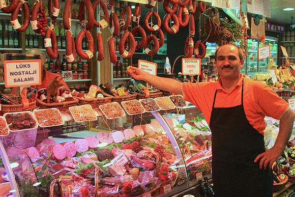 Istiklal Ave fish market, Istanbul