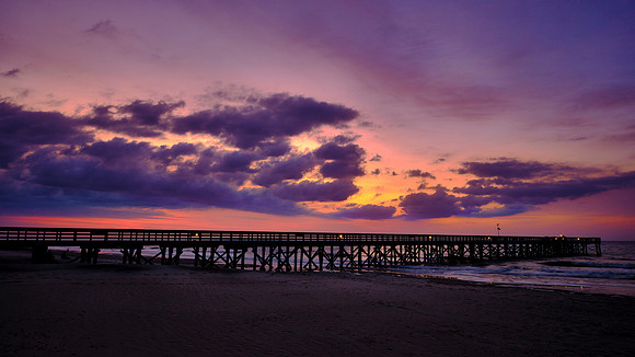 Sunrise over Isle of Palms Pier, Charleston, SC