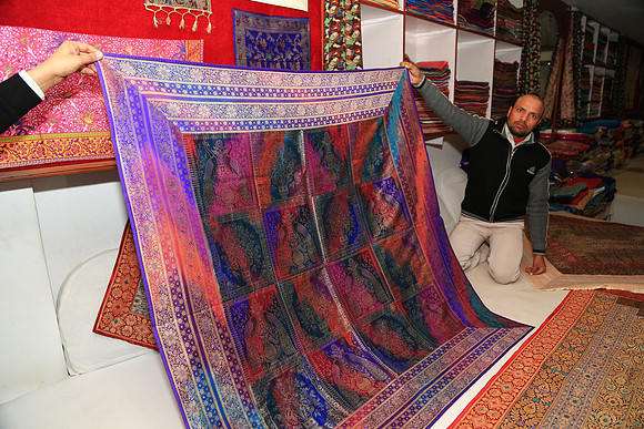 Silk weaving, Varanasi, India