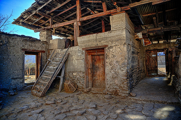 Rural Bhutanese homestead