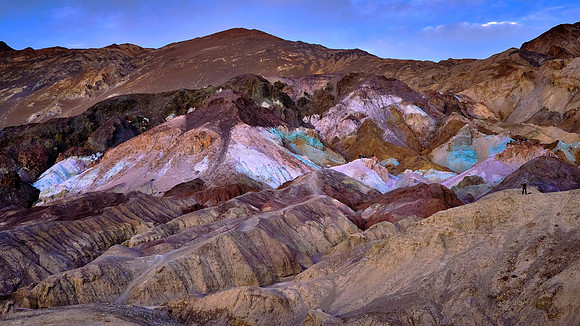 Sunset, Artist's Palette, Artist's Drive, Death Valley NP, CA