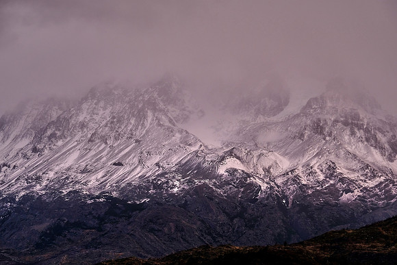 Sunrise over Torres del Paine National Park, Puerto Natales, Chile