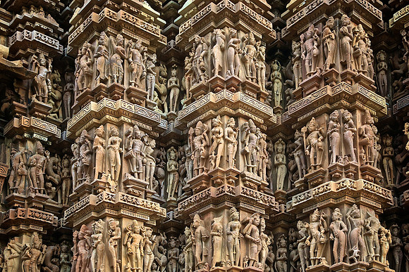 Khajuraho Temples, built in 9th to 11th centuries