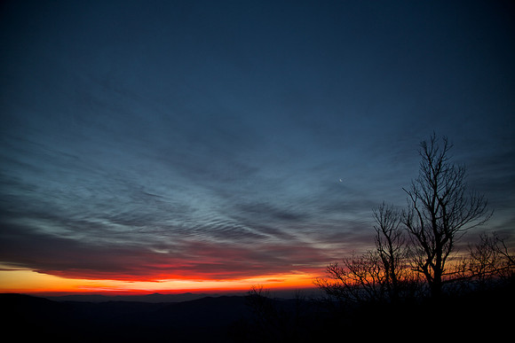 Sunrise: Pounding Mill Overlook, Blue Ridge Parkway, Brevard, NC