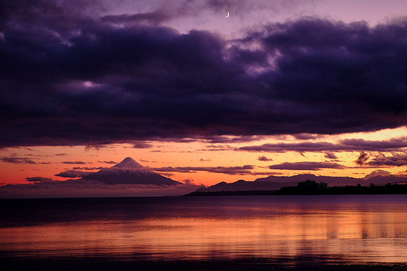 Sunrise over Osorno Volcano, Puerto Varas, Chile