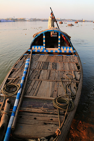 Sunset on the Ganges River, Calcutta, India