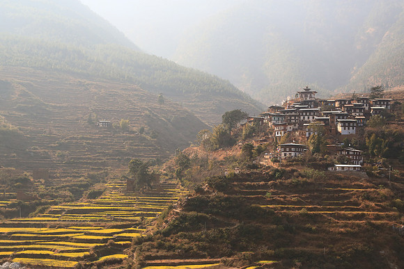 On the road to Paro, Bhutan